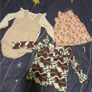 Carter's Baby girl set （18M）and Kate quinn top(2T)